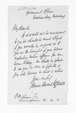 1 page written by James Edward FitzGerald to Sir Donald McLean, from Inward letters - J E FitzGerald