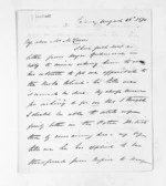 3 pages written 26 Aug 1870 by Captain John Lockett to Sir Donald McLean, from Inward letters - Surnames, Loc - Log