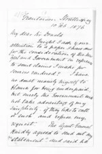 8 pages written 10 Feb 1876 by Rev Peter Barclay to Sir Donald McLean, from Inward letters - P Barclay