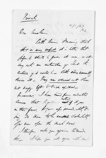 2 pages written by Francis Dart Fenton to Sir Donald McLean, from Inward letters - F D Fenton