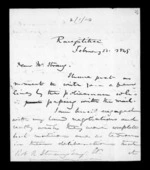 4 pages written 28 Feb 1849 by Sir Donald McLean in Rangitikei District, from Family correspondence - Robert Strang (father-in-law)