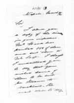 3 pages written 29 Mar 1865 by James Grindell in Napier City, from Inward letters - James Grindell