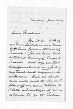 3 pages written 22 Jan 1855 by Captain Byron Drury in Dunedin City to Sir Donald McLean, from Inward letters - Surnames, Dri - Dru