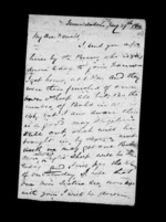 3 pages written 29 Jan 1864 by Archibald John McLean in Maraekakaho to Sir Donald McLean in Napier City, from Inward family correspondence - Archibald John McLean (brother)