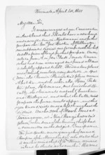 4 pages written 1 Apr 1851 by Rev William Woon in Waimate to Sir Donald McLean in Wellington, from Inward letters - William Woon