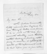 6 pages written 7 Feb 1872 by Colonel William Moule in Wellington to Sir Donald McLean, from Inward letters - W Moule