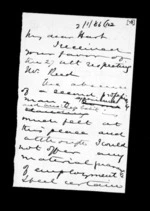 2 pages to Robert Hart, from Inward family correspondence - Robert Hart (brother-in-law)
