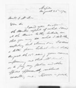 3 pages written 23 Aug 1872 by Samuel Locke in Napier City to Sir Donald McLean, from Inward letters - Samuel Locke