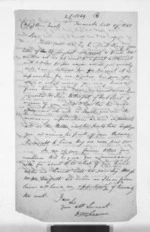 2 pages written 17 Oct 1845 by Sir Donald McLean in Taranaki Region to Benjamin Newell, from Inward letters - Benjamin Newell