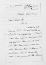 2 pages written 4 Apr 1854 by Edward Francis Harris in Wellington City to Sir Donald McLean, from Inward letters - Surnames, Har - Haw