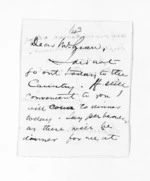 2 pages written 23 Mar 1867 by John Gibson Kinross to Sir Donald McLean in Napier City, from Inward letters -  John G Kinross