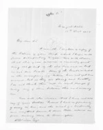 4 pages written 12 Dec 1854 by Donald Gollan in Hauraki District to Sir Donald McLean, from Inward letters - Donald Gollan