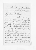 3 pages written 7 Feb 1867 by John Valentine Smith in Masterton to Sir Donald McLean, from Inward letters - Surnames, Smith