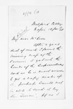 3 pages written 10 Jan 1860 by Michael Fitzgerald in Napier City to Sir Donald McLean, from Inward letters - Michael Fitzgerald