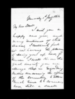 3 pages written 1 Jan 1866 by an unknown author in Glenorchy to Sir Donald McLean, from Inward family correspondence - Archibald John McLean (brother)