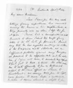 4 pages written 7 Apr 1864 by George Sisson Cooper in Woodlands to Sir Donald McLean, from Inward letters - George Sisson Cooper