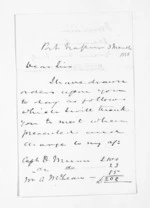 2 pages written 3 Mar 1858 by Sir Donald McLean in Napier City, from Outward drafts and fragments