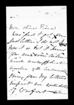 6 pages written 1 Nov 1873 by Annabella McLean to Sir Donald McLean, from Inward family correspondence - Annabella McLean (sister)