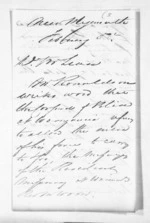 4 pages written 5 Feb 1849 by Samuel Popham King in New Plymouth to Sir Donald McLean, from Inward letters -  Samuel King
