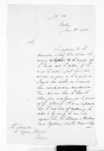 4 pages written 1 Jun 1870 by an unknown author in Napier City to Napier City, from Minister of Colonial Defence - East Coast hostilities