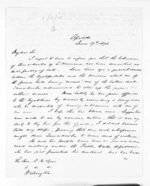 2 pages written 17 Jun 1873 by Herbert William Brabant in Opotiki to Sir Donald McLean in Wellington, from Inward letters - H W Brabant