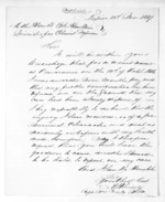 2 pages written 12 Nov 1867 by Alexander Kennedy in Napier City to Theodore Minet Haultain, from Inward letters -  Alexander Kennedy