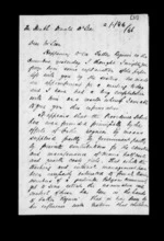 2 pages written 28 Oct 1873 by Robert Hart in Napier City to Sir Donald McLean, from Inward family correspondence - Robert Hart (brother-in-law)