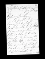 8 pages written 10 Jul 1859 by Catherine Isabella McLean to Sir Donald McLean, from Inward family correspondence - Catherine Hart (sister); Catherine Isabella McLean (sister-in-law)