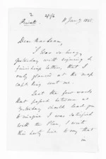 3 pages written 11 Jan 1848 by Sir Francis Dillon Bell to Sir Donald McLean, from Inward letters - Francis Dillon Bell