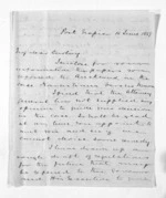 2 pages written 16 Jun 1859 by Sir Donald McLean in Napier City, from Inward letters - E S Curling