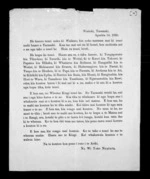 1 page written 10 Apr 1860 by Wiremu Tako Ngatata in Taranaki Region, from Printed Maori material