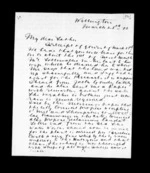 2 pages written 28 Mar 1873 by Sir Robert Donald Douglas Maclean in Wellington to Sir Donald McLean, from Inward family correspondence - Douglas Maclean (son)