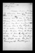 1 page to Sir Donald McLean, from Correspondence and other papers in Maori
