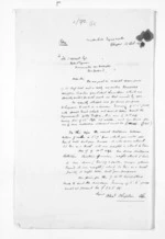 1 page written 31 Oct 1871 by an unknown author in Scotland to John Tiffin Stewart in Manawatu District, from Inward letters - Surnames, Cha - Cla