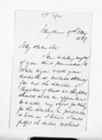 2 pages written 17 May 1859 by John Thomas Tylee in Wanganui to Sir Donald McLean in Wellington City, from Inward letters - Surnames, Tut - Tyl