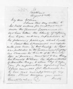 2 pages written 2 Aug 1865 by Captain Walter Charles Brackenbury to Sir Donald McLean, from Inward letters -  W C Brackenbury