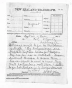 1 page written 4 May 1874 by John Henry Herbert St John in Sydney to Colonel William Moule in Wellington City, from Native Minister and Minister of Colonial Defence - Outward telegrams