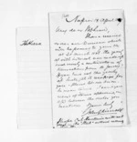 3 pages written 18 Apr 1867 by John Gibson Kinross in Napier City to Sir Donald McLean, from Inward letters -  John G Kinross