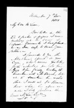 3 pages written 7 Dec 1850 by Robert Roger Strang in Wellington to Sir Donald McLean, from Family correspondence - Robert Strang (father-in-law)