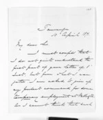 2 pages written 10 Apr 1871 by Colonel William Moule in Tauranga to Sir Donald McLean in Auckland Region, from Inward letters - W Moule