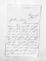 3 pages written by Sarah Frances Webster in Taranaki Region to Sir Donald McLean, from Inward letters - Surnames, Web - Wee