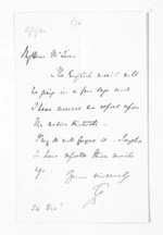 2 pages written 24 Dec 1860 by Sir Thomas Robert Gore Browne to Sir Donald McLean, from Inward letters -  Sir Thomas Gore Browne (Governor)