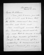 4 pages written 3 Mar 1873 by an unknown author in Auckland Region to Canon Samuel Williams, from Inward letters - Samuel Williams