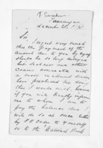 3 pages written 21 Dec 1873 by Thomas Sanders in Tauranga, from Inward letters - Surnames, Sal - Say