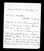 3 pages written 7 Jul 1863 by Alexander McLean in Maraekakaho to Sir Donald McLean, from Inward family correspondence - Alexander McLean (brother)