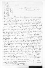 4 pages written 10 Jan 1848 by Sir Francis Dillon Bell in New Plymouth District to New Plymouth District, from Inward letters - Francis Dillon Bell