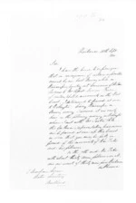 4 pages written 28 Sep 1860 by William Nicholas Searancke in Waikanae to Sir Donald McLean in Auckland Region, from Secretary, Native Department -  Administration of native affairs