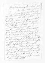 2 pages written 22 Mar 1860 by Duncan McLachlan to Sir Donald McLean, from Inward letters - Surnames, McKen - McLac