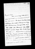 2 pages written by Sir Robert Donald Douglas Maclean to Sir Donald McLean, from Inward family correspondence - Douglas Maclean (son)