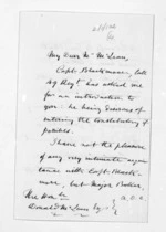 4 pages written 7 Oct 1869 by Charles Heaphy in Auckland City to Sir Donald McLean, from Inward letters -  Charles Heaphy
